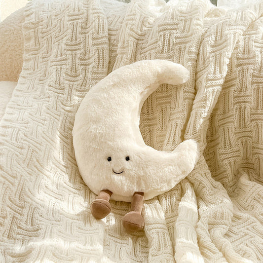 Kussen Pluche Zon Maan Zacht Decoratief Slaapkamer Kinderkamer