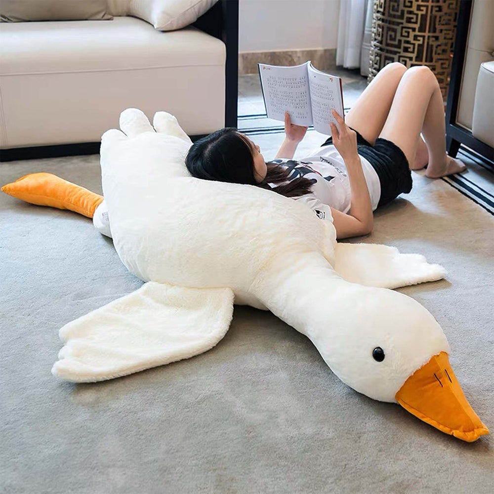 Kussen Pluche Knuffel Gans Zacht Groot Slaapkussen Katoen