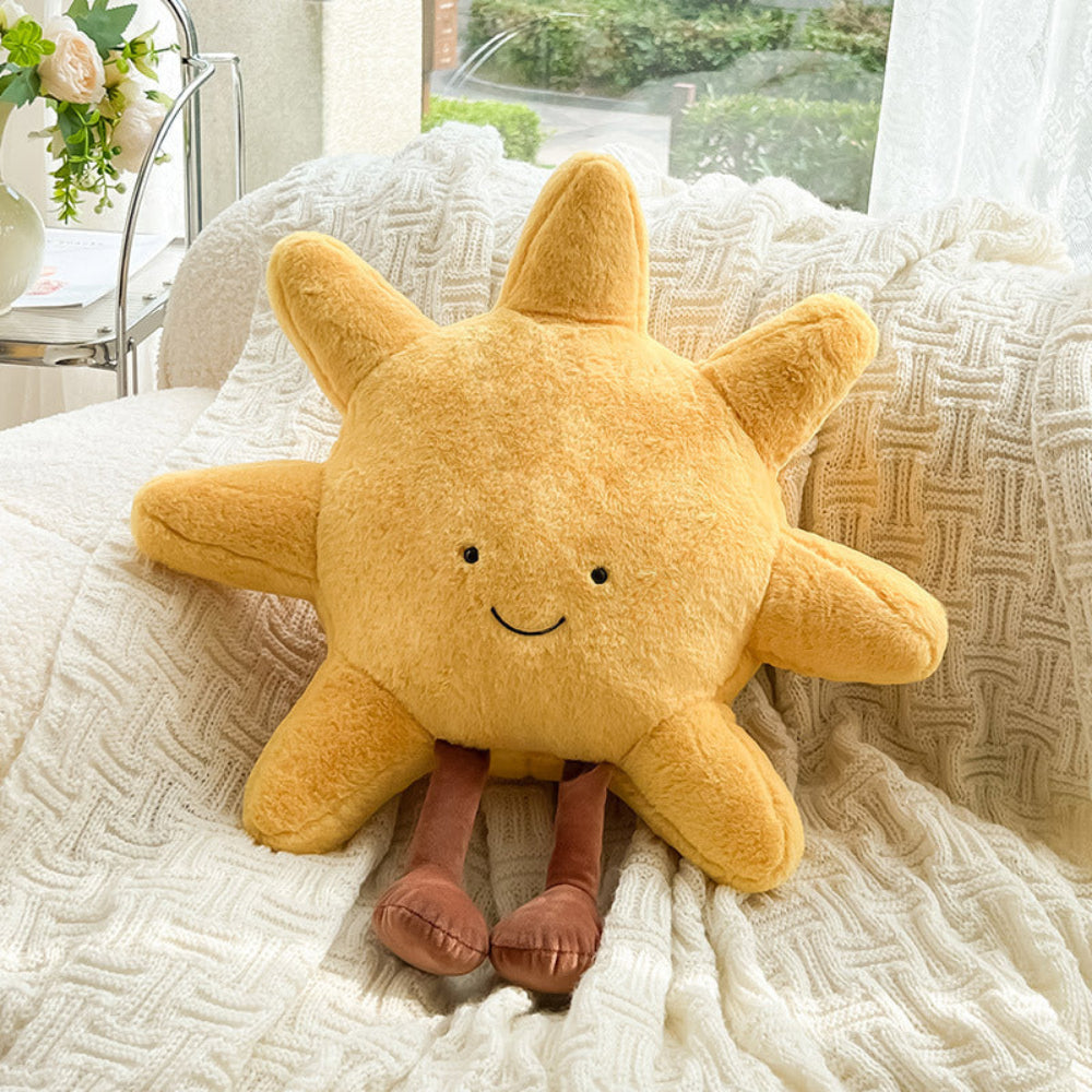 Kussen Pluche Zon Maan Zacht Decoratief Slaapkamer Kinderkamer