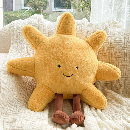 Kussen Pluche Zon Maan Zacht Decoratief Slaapkamer Kinderkamer