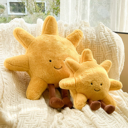 Kussen Pluche Zon Maan Zacht Decoratief Slaapkamer Kinderkamer