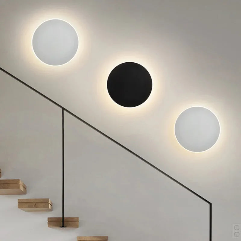 Moderne Scandinavische Ronde LED Sensor Wandlamp