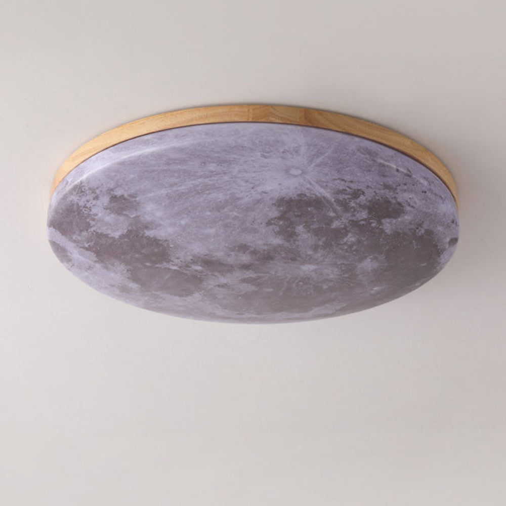Plafondlamp LED Rond Modern Hout Acryl Woonkamer