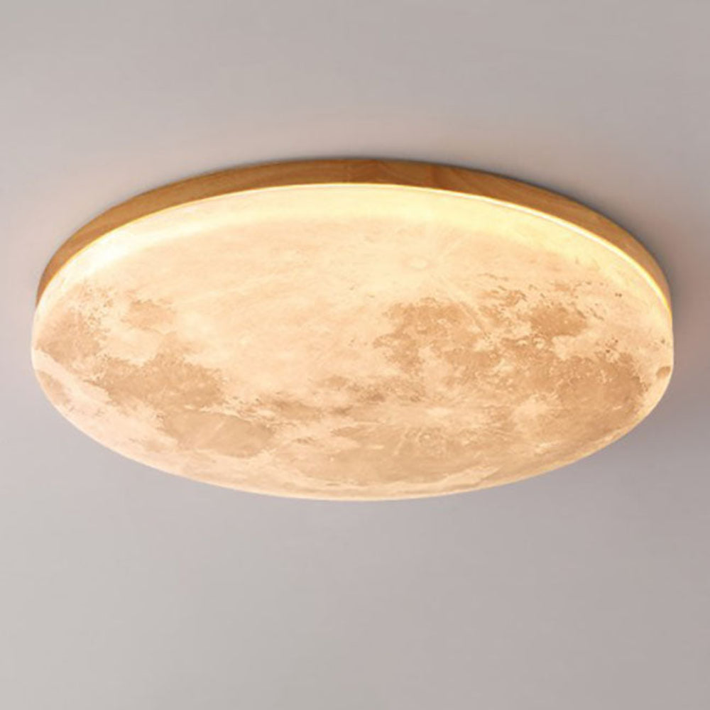 Plafondlamp LED Rond Modern Hout Acryl Woonkamer