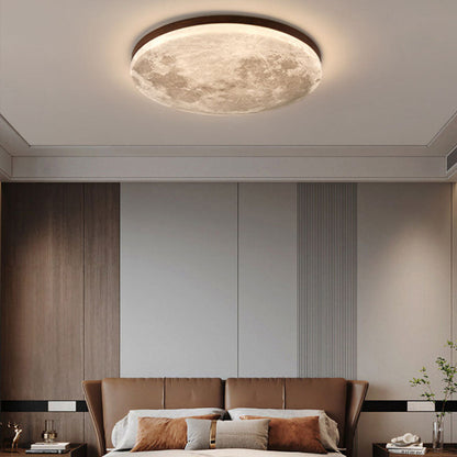 Plafondlamp LED Rond Modern Hout Acryl Woonkamer