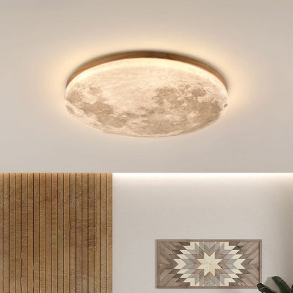 Plafondlamp LED Rond Modern Hout Acryl Woonkamer