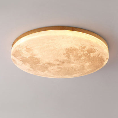 Plafondlamp LED Rond Modern Hout Acryl Woonkamer