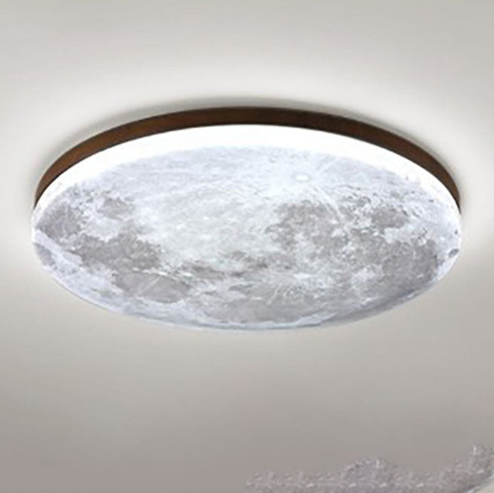Plafondlamp LED Rond Modern Hout Acryl Woonkamer
