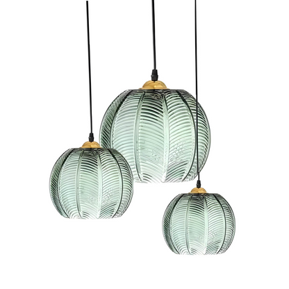 Retro LED Hanglamp van Ijzer en Glas