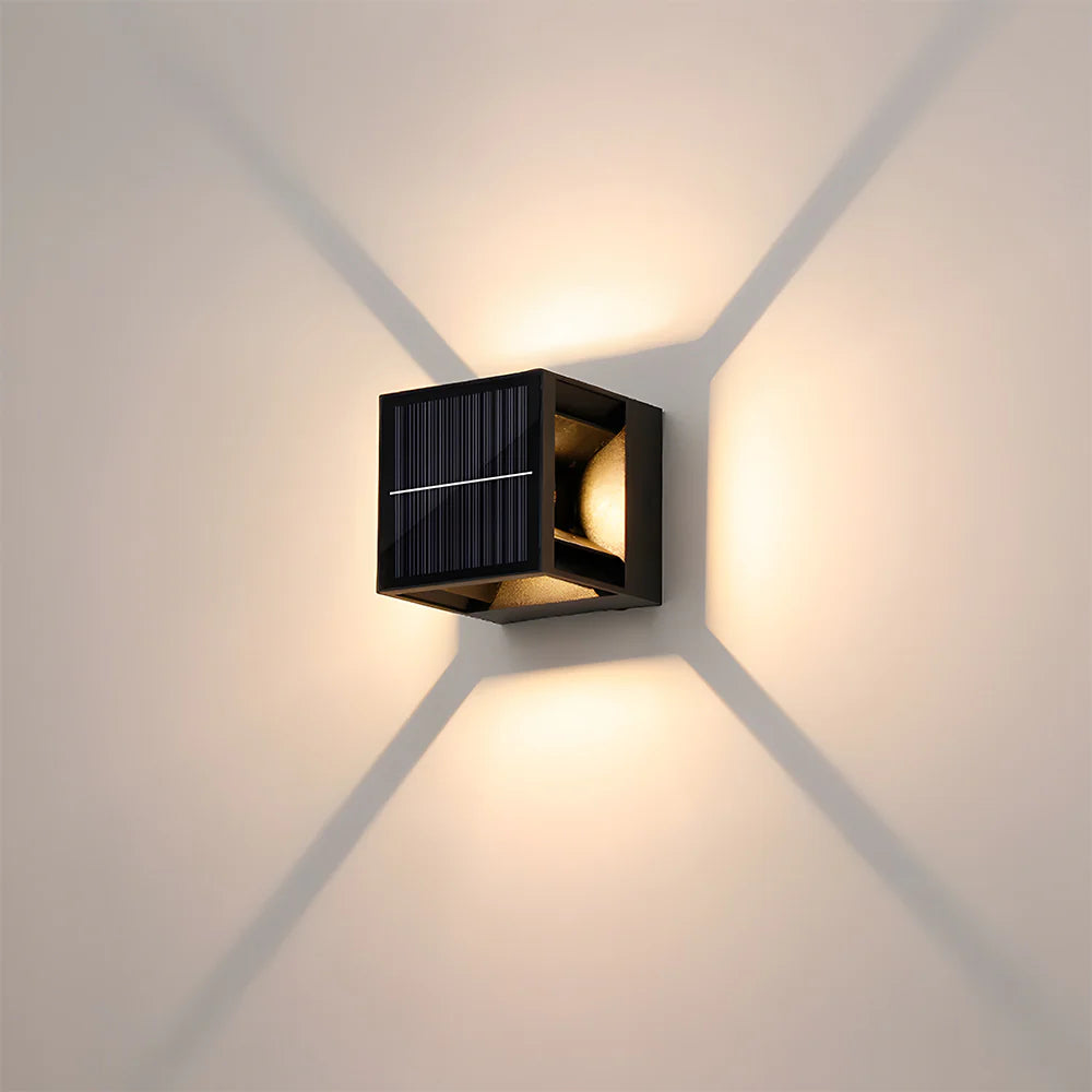 SolarGlow Vierkante Tuin Wandlampen