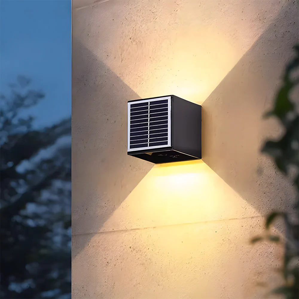 SolarGlow Vierkante Tuin Wandlampen