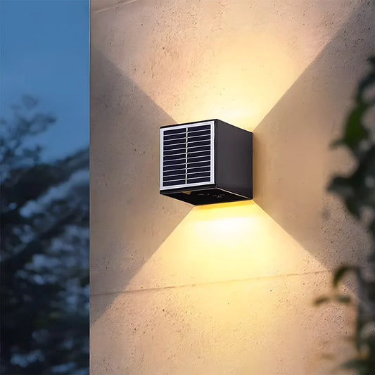 SolarGlow Vierkante Tuin Wandlampen