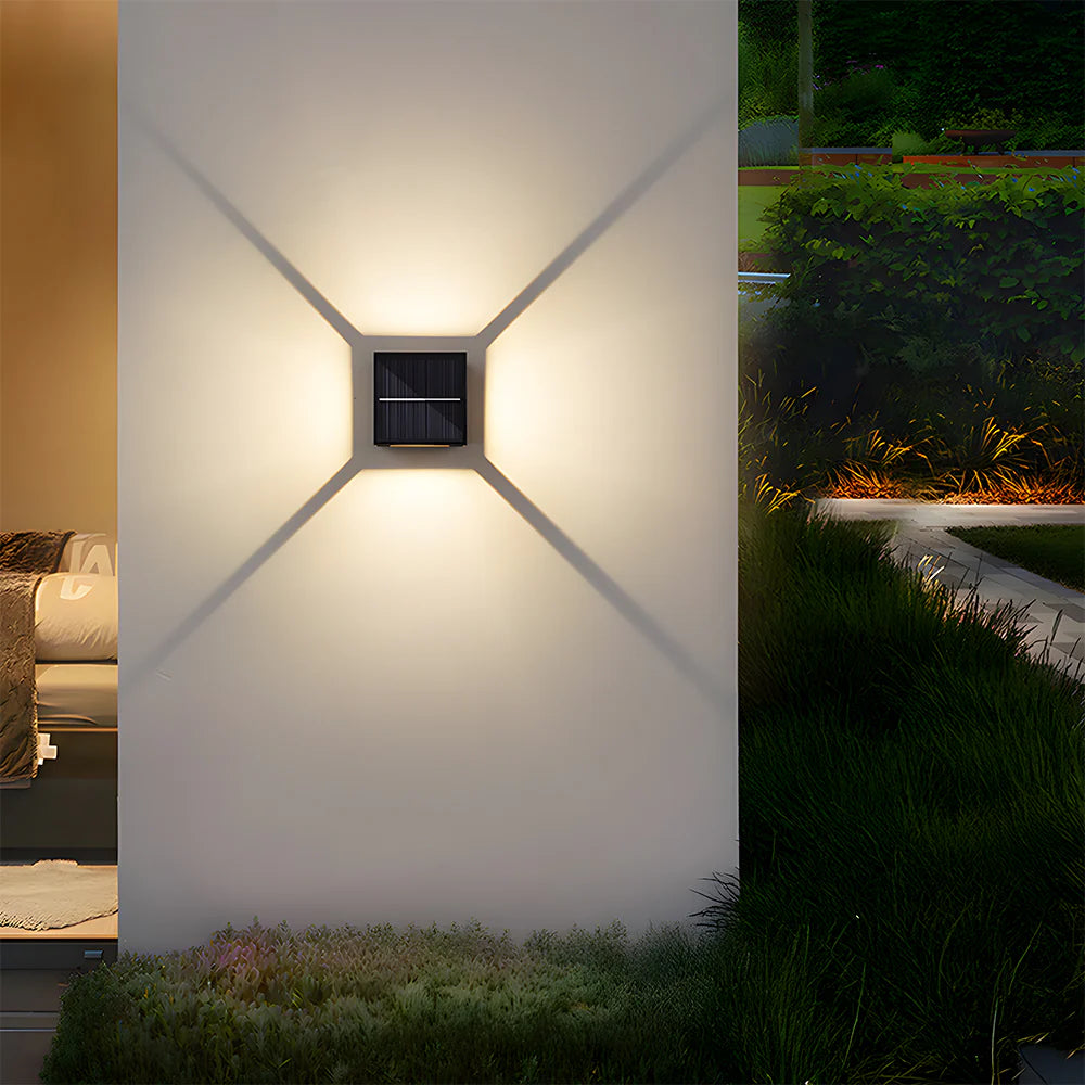 SolarGlow Vierkante Tuin Wandlampen