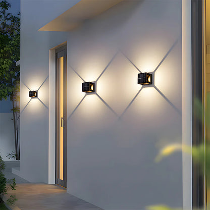 SolarGlow Vierkante Tuin Wandlampen