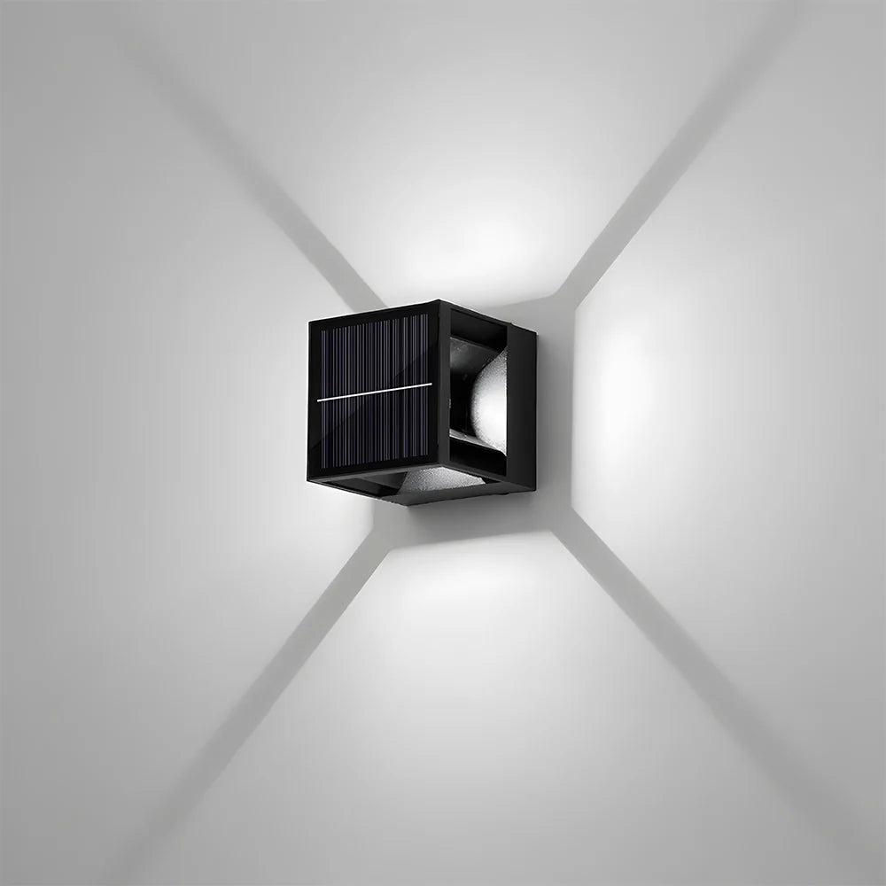 SolarGlow Vierkante Tuin Wandlampen