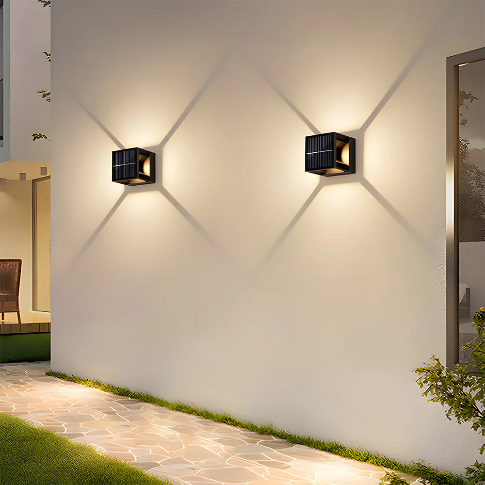 SolarGlow Vierkante Tuin Wandlampen