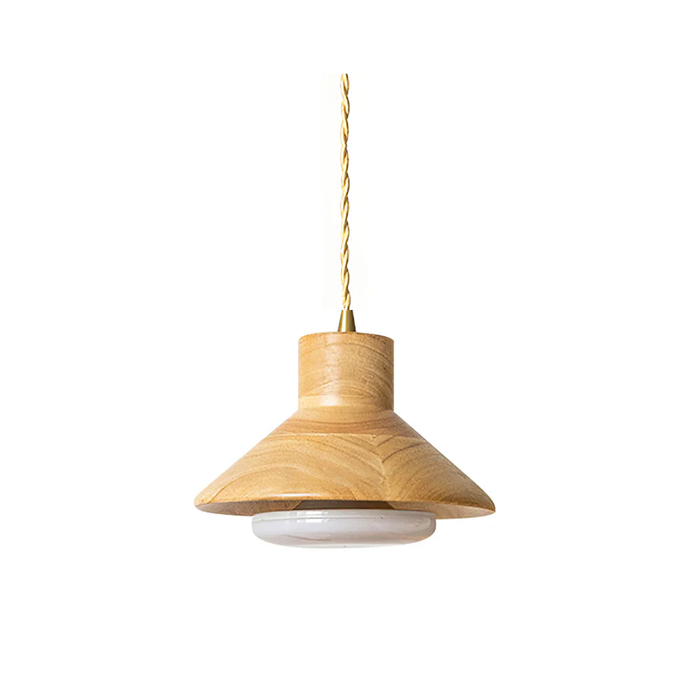 Moderne Hout Natuurlijke Warmte Hanglamp