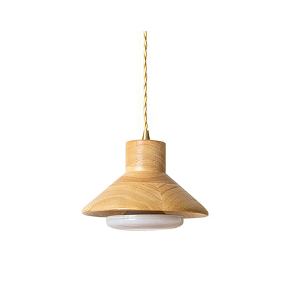 Moderne Hout Natuurlijke Warmte Hanglamp