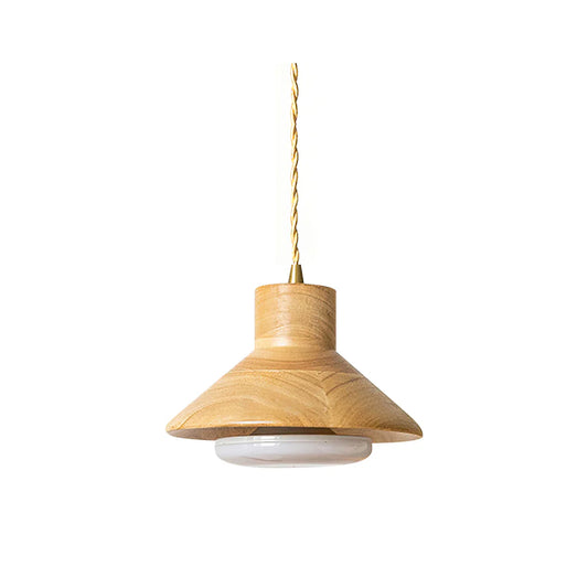 Moderne Hout Natuurlijke Warmte Hanglamp