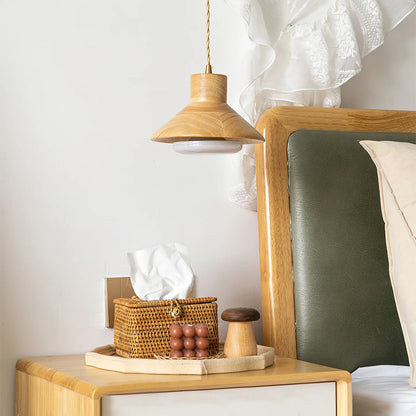 Moderne Hout Natuurlijke Warmte Hanglamp