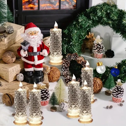 Ledkaarsen Kristal Decoratieve Tafellampen Warm Licht Binnen