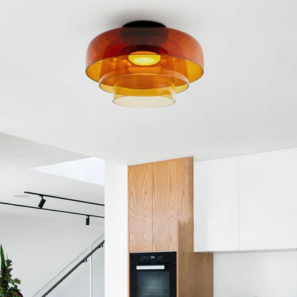 Aura Levels-Gelaagde Glazen Plafondlamp