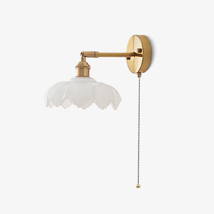 Moderne Lotus Draaibaar Goudglans Wandlamp
