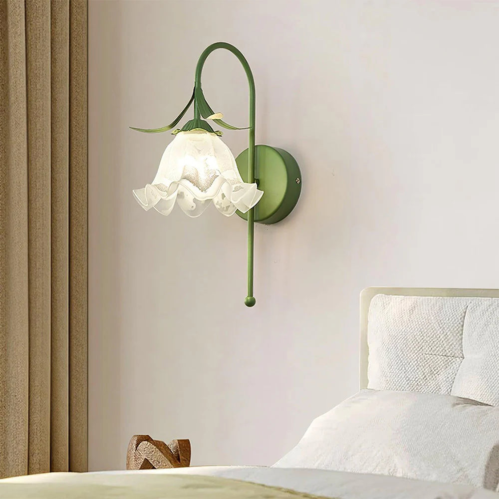 Creatief Bloemvormige Glazen Wandlamp