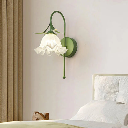 Creatief Bloemvormige Glazen Wandlamp