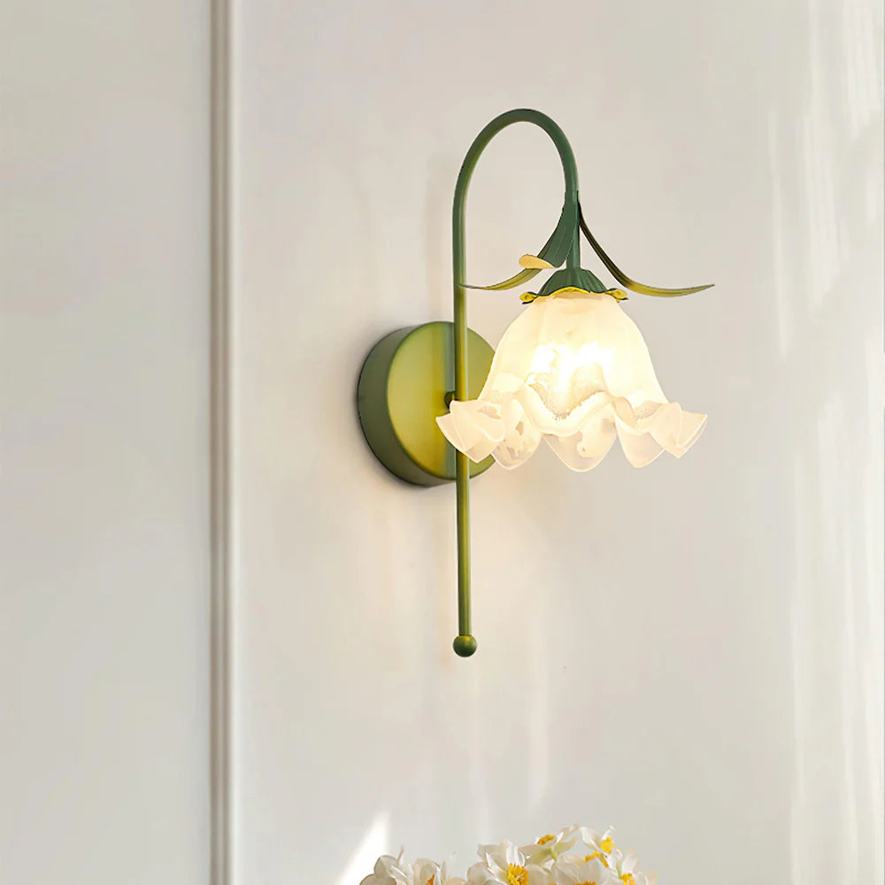 Creatief Bloemvormige Glazen Wandlamp