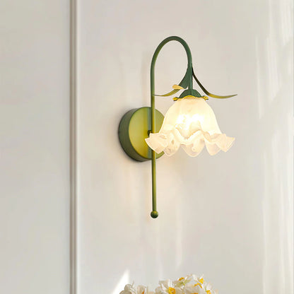 Creatief Bloemvormige Glazen Wandlamp