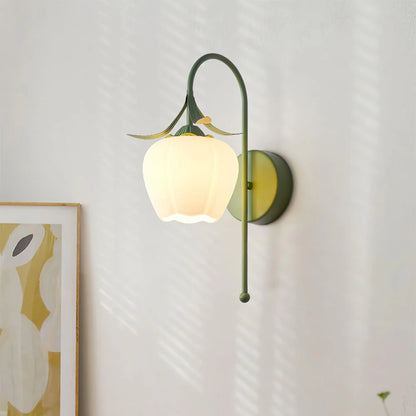 Creatief Bloemvormige Glazen Wandlamp