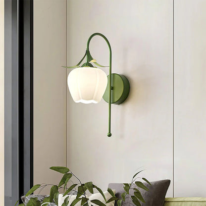 Creatief Bloemvormige Glazen Wandlamp