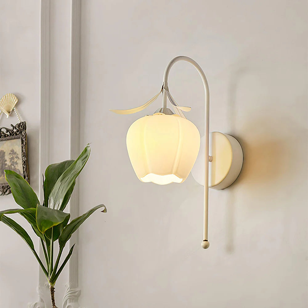 Creatief Bloemvormige Glazen Wandlamp