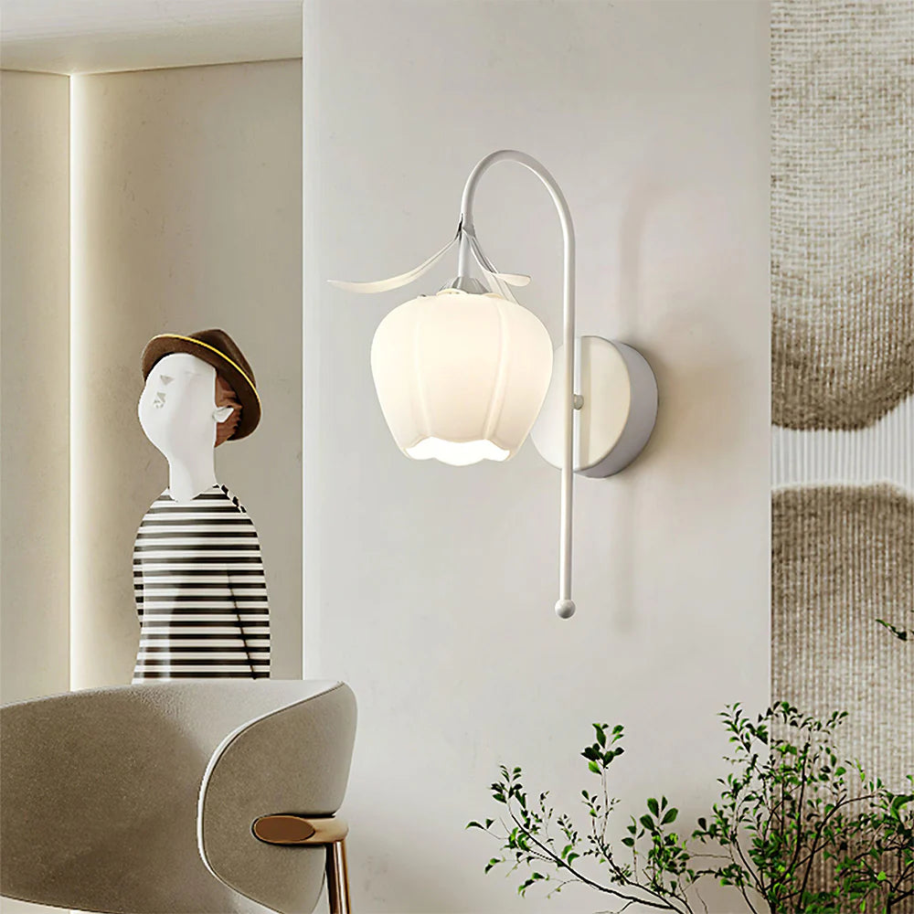 Creatief Bloemvormige Glazen Wandlamp