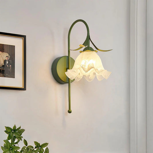 Creatief Bloemvormige Glazen Wandlamp