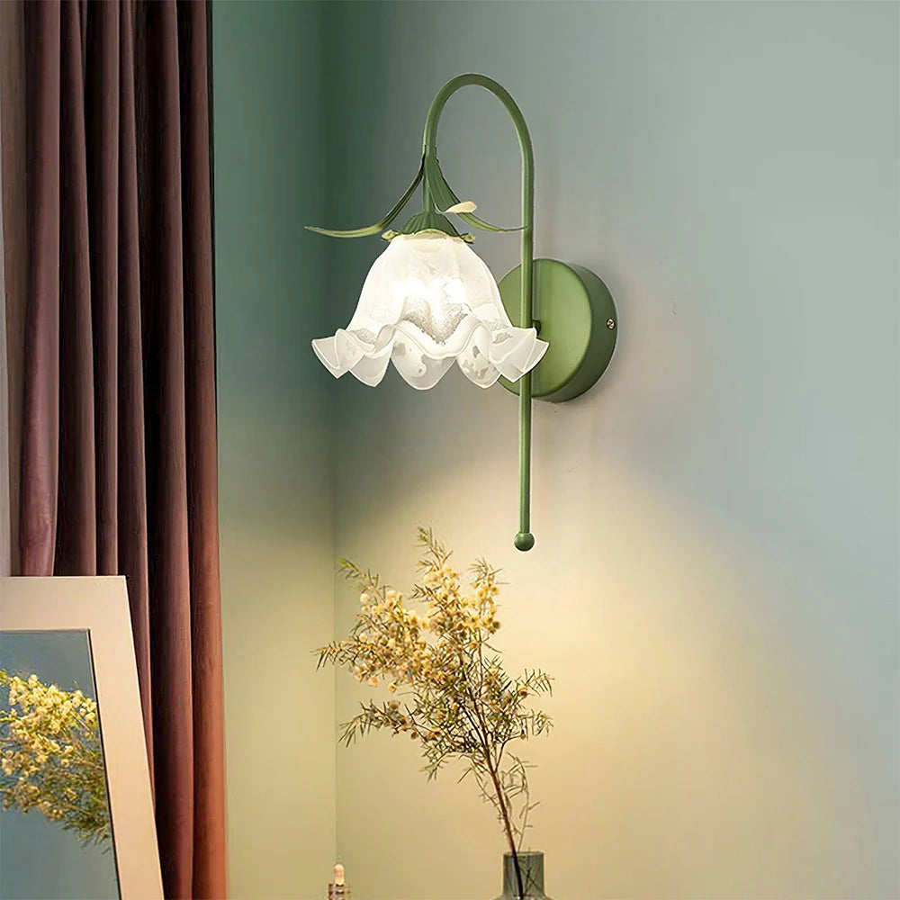 Creatief Bloemvormige Glazen Wandlamp