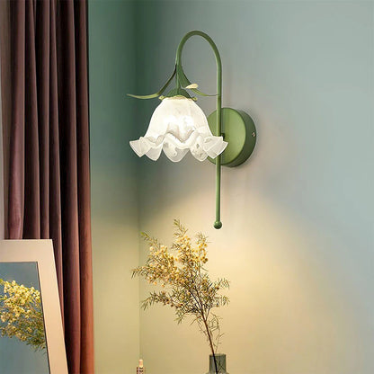 Creatief Bloemvormige Glazen Wandlamp