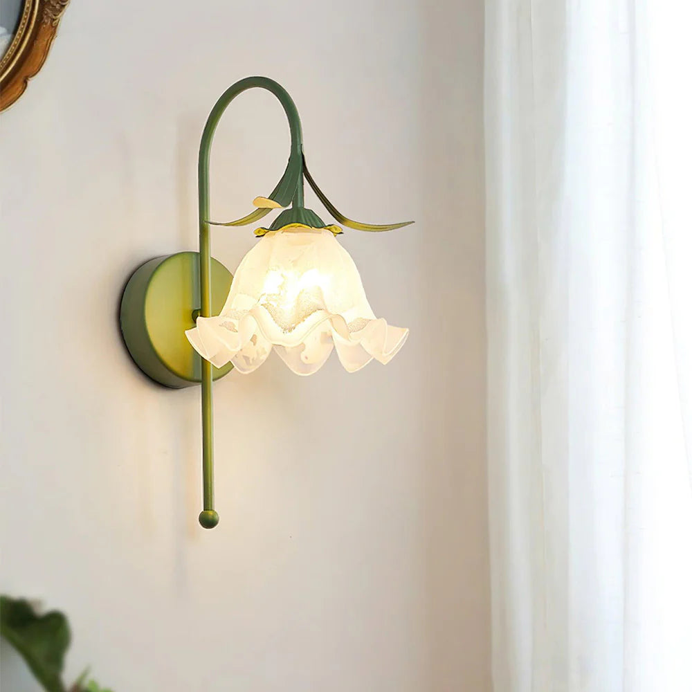 Creatief Bloemvormige Glazen Wandlamp