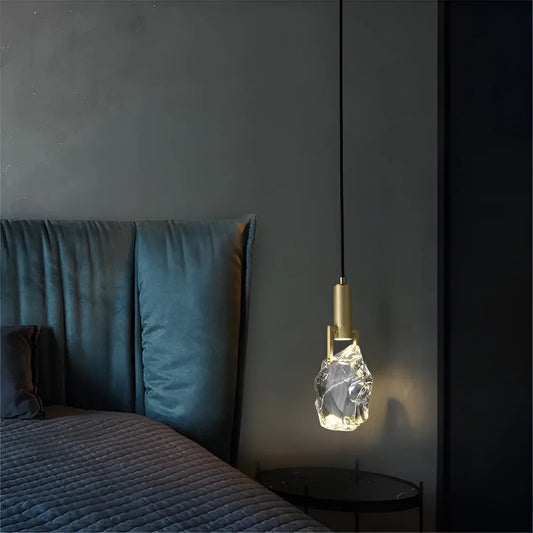 Luxe Scandinavisch Kristal & Koper Design Hanglamp