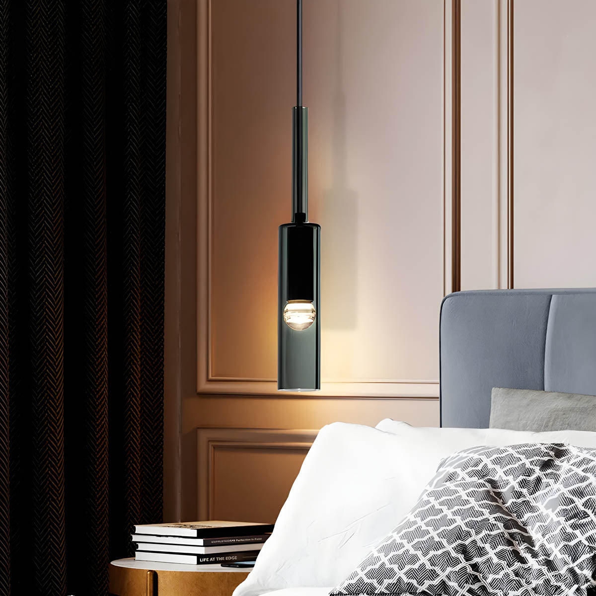 Scandinavisch Ontwerp Glazen Cilinder LED Hanglamp
