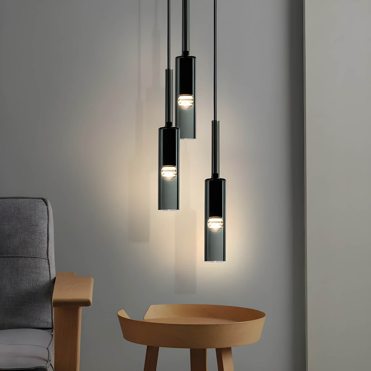 Scandinavisch Ontwerp Glazen Cilinder LED Hanglamp