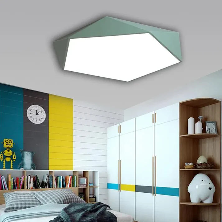 Luxe Pentagon Macaron Plafondlamp met Modern Design