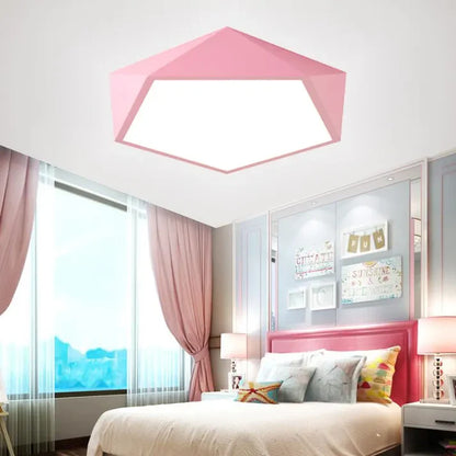 Luxe Pentagon Macaron Plafondlamp met Modern Design