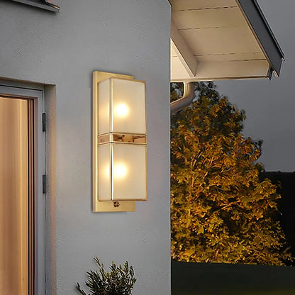 Retro Magari Messing IP65 Buitenwandlamp