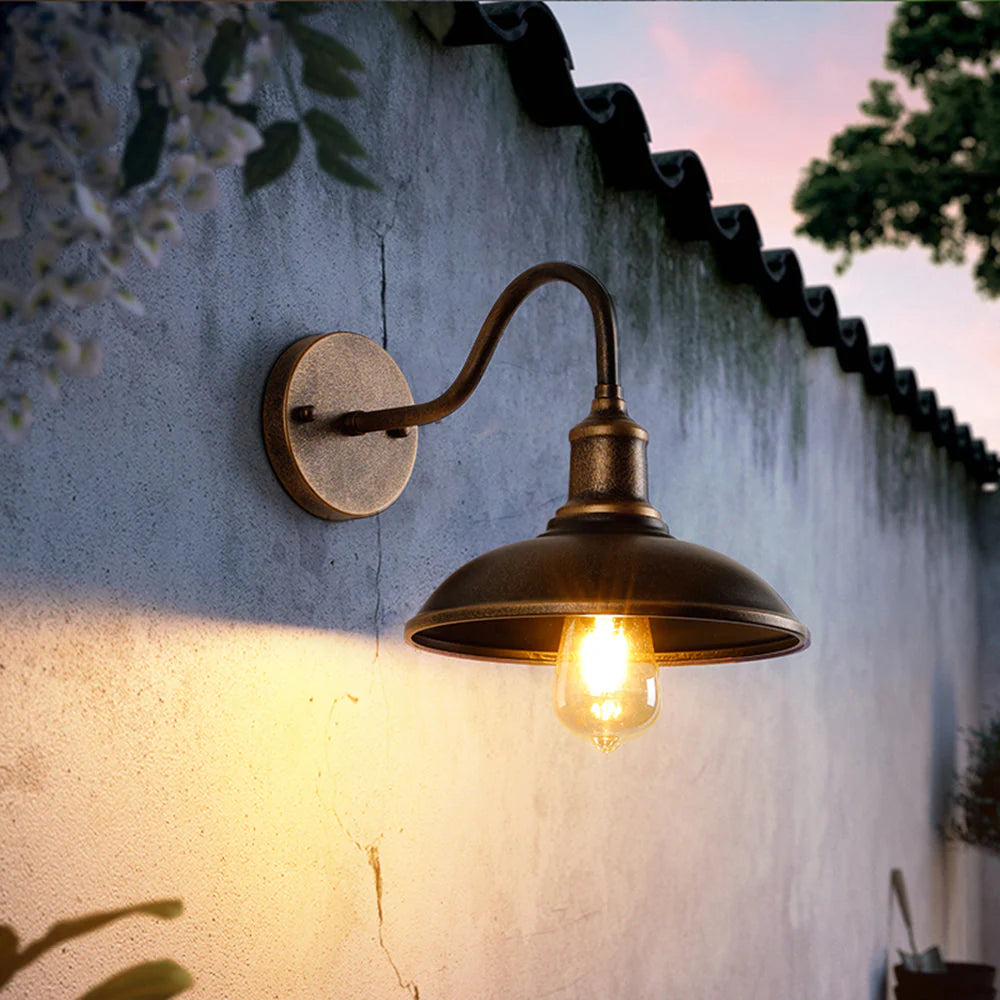 Komvormige IJzeren IP65 Waterdichte Buiten Wandlamp