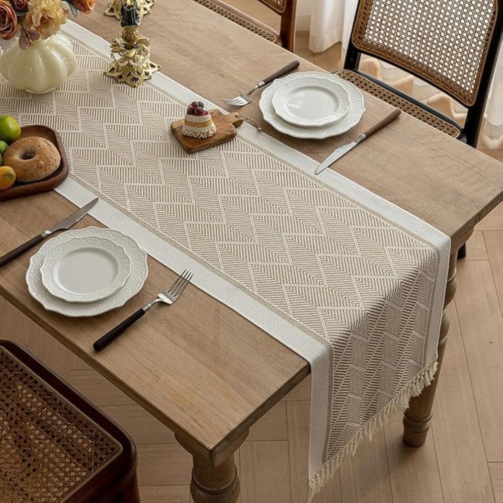 Microvezel Tafelloper Geweven Modern Eettafel Decoratie