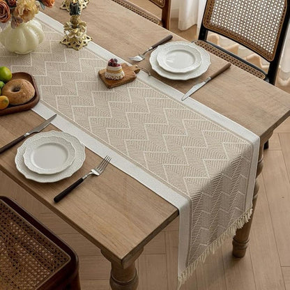 Microvezel Tafelloper Geweven Modern Eettafel Decoratie