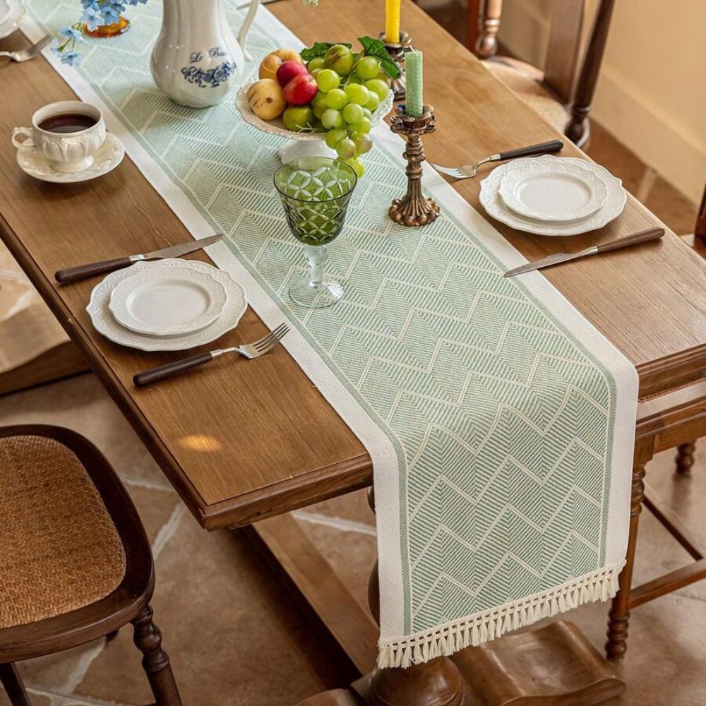 Microvezel Tafelloper Geweven Modern Eettafel Decoratie