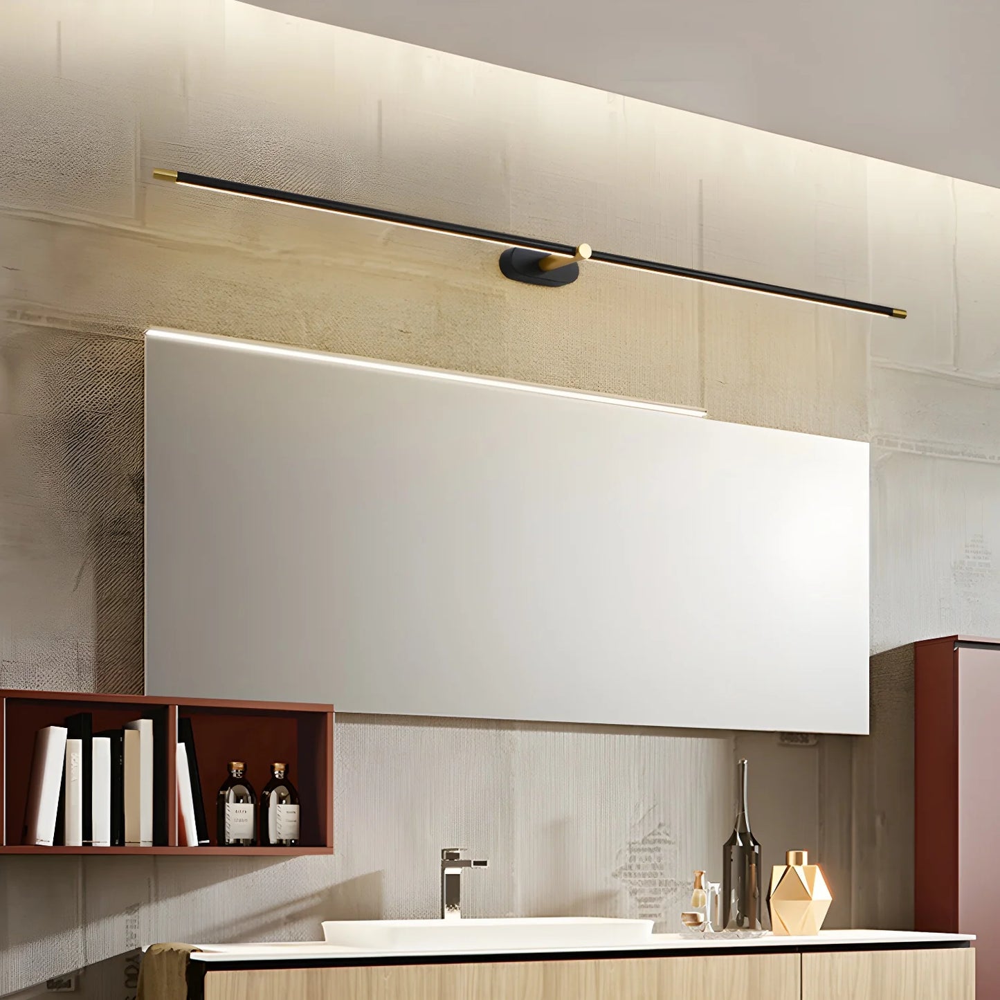 Minimalistische Strak Design Lineair wandlamp